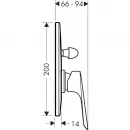 Смеситель для ванны Hansgrohe Logis 71408000