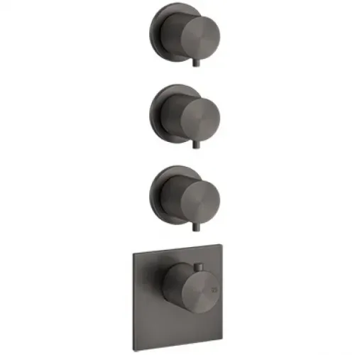 Термостат для ванны Gessi Gessi316 54506#707 встраиваемый, черный хром матовый