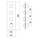 Термостат для ванны Nobili Seven WE00103/QCR