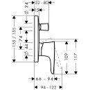 Смеситель для ванны Hansgrohe PuraVida 15447400