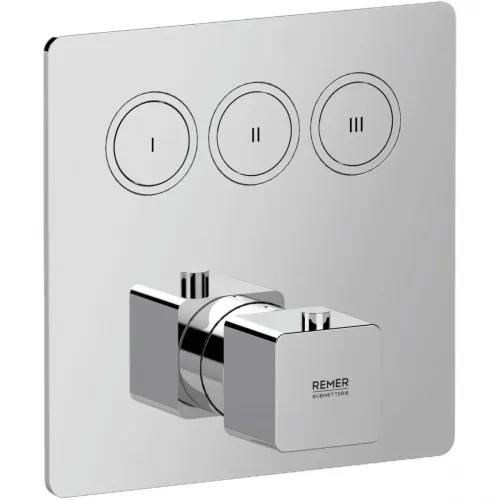 Термостат для ванны Remer Absolute AU99D3KB встраиваемый, хром