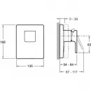 Смеситель для душа Jacob Delafon Strayt E98632-CP