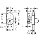 Смеситель для ванны Hansgrohe Logis 71409000
