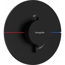 Термостат для душа Hansgrohe ShowerSelect Comfort S 15559670 встраиваемый, черный матовый