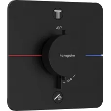 Термостат для ванны Hansgrohe ShowerSelect Comfort Q 15583670 встраиваемый, черный матовый