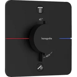 Термостат для ванны Hansgrohe ShowerSelect Comfort Q 15583670 встраиваемый, черный матовый