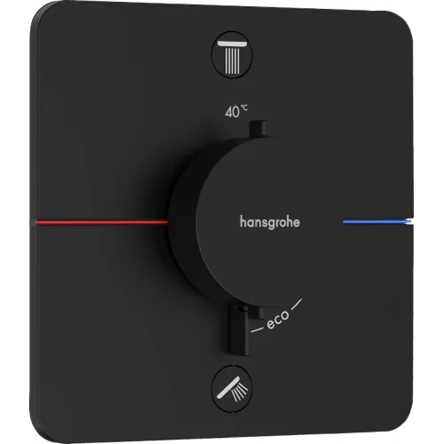 Термостат для ванны Hansgrohe ShowerSelect Comfort Q 15583670 встраиваемый, черный матовый