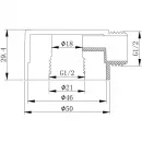 Смеситель для душа Aquatek Вега AQ1076MB встраиваемый, с душевым гарнитуром, черный матовый