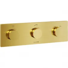 Термостат для ванны Kludi PushTronic 38300N0-00 встраиваемый, золотой матовый