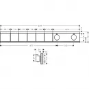 Термостат для 5 потребителей Hansgrohe RainSelect 15384990