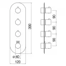 Термостат для ванны Nobili Velis WE00104/TRCP