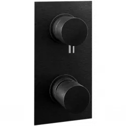 Смеситель для ванны Remer Edge EG592CFP встраиваемый, черный хром матовый