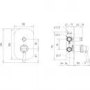 Смеситель для ванны Migliore Maya ML.MAY-8972.CR