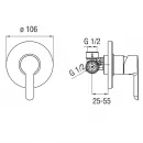 Смеситель для душа Nobili ABC AB87108CR