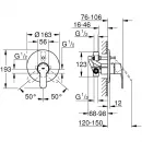 Смеситель для ванны Grohe Eurostyle Cosmopolitan 33637002
