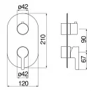 Смеситель для ванны Nobili Lira WE81102/LRCR