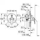Смеситель для ванны Grohe Start Flow 29117000