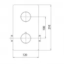 Термостат для ванны Bossini Cube Z00061.030