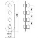 Термостат для ванны Nobili Velis WE00104/TWM