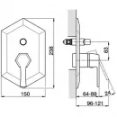 Смеситель для ванны Cisal Cherie CE00210024