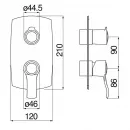 Смеситель для ванны Nobili Sofi WE81102/SIBR