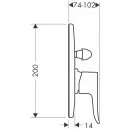Смеситель для ванны Hansgrohe Metris 31484000