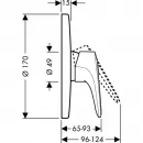 Hansgrohe Metropol E 14675000 Смеситель для душа
