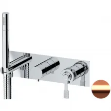 Смеситель для ванны Remer Atelier AL97D3RP встраиваемый, с душевым гарнитуром, медь матовая