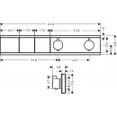 Термостат для 2 потребителей Hansgrohe RainSelect 15380340