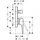 Смеситель для ванны Hansgrohe Metropol 74546000