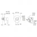 Смеситель для душа Remer X Style X30LDO