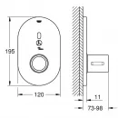 Инфракрасная электроника для душа с термостатом Grohe Eurosmart Cosmopolitan E 36456000
