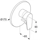 Смеситель для ванны Kludi Pure&Solid 346500575