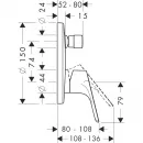 Смеситель для ванны Hansgrohe Focus 31946000