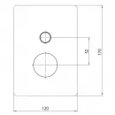 Смеситель для ванны Bossini Cube Z00063.030