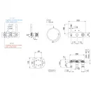 Смеситель для ванны Remer Chrono CH97D2BO встраиваемый, с душевым гарнитуром, белый матовый