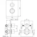 Термостат для ванны Paini Dax-R 84CR691TH