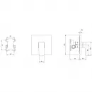 Смеситель для душа Villeroy & Boch Architectura Square TVS125002000K5