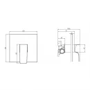 Смеситель для душа Villeroy & Boch Architectura Square TVS12500200061