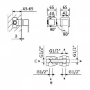 Смеситель для ванны Cezares Porta PORTA-VDIM3-M-BIO