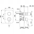 Смеситель для ванны Migliore Oxford ML.OXF-6332.BI.CR