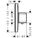 Центральный термостат Highflow Hansgrohe Ecostat E 15706000