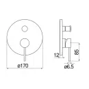 Смеситель для ванны Nobili Velis VE125100/ERCP
