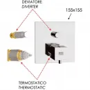 Термостат для ванны Remer Qubika QT09KBBG