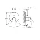 Смеситель для ванны Grohe Eurosmart 24043003