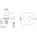 Смеситель для душа Paffoni Light LIG011ST