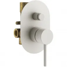 Смеситель для ванны Plumberia Selection IXO KIT1001BO встраиваемый, белый матовый
