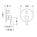 Смеситель для ванны Duravit B.2 B24210012010