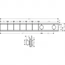 Термостат для 5 потребителей Hansgrohe RainSelect 15384000
