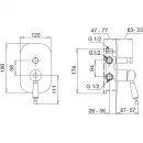 Смеситель для ванны Migliore Oxford ML.OXF-6372.BI.CSCR